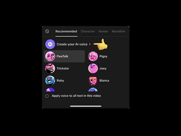 TikTok Enables Users to Create Their Own AI Voiceover Voice