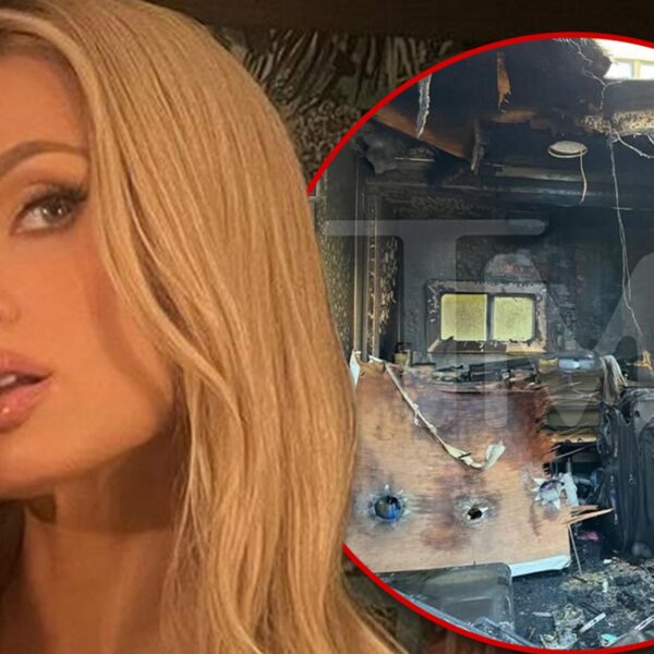 Paris Hilton’s Trailer Catches Fire On Set Of New Music Video