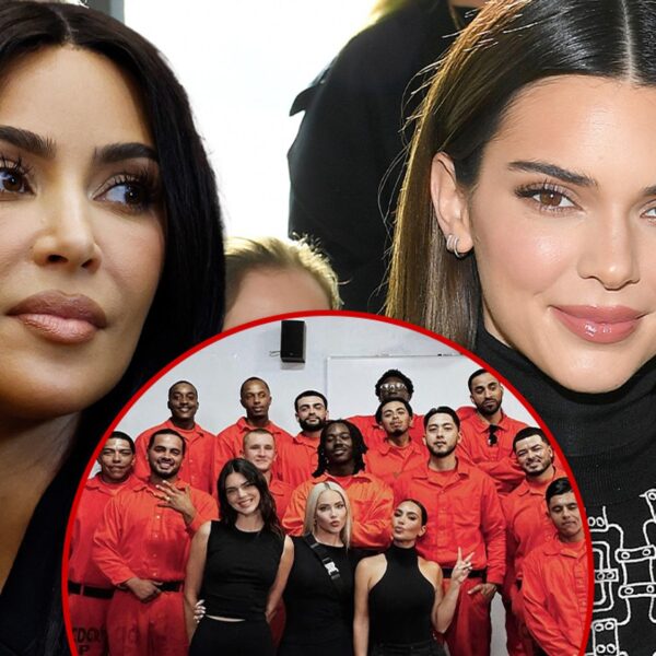 Kim Kardashian & Kendall Jenner Show Support For Prison Firemen Program