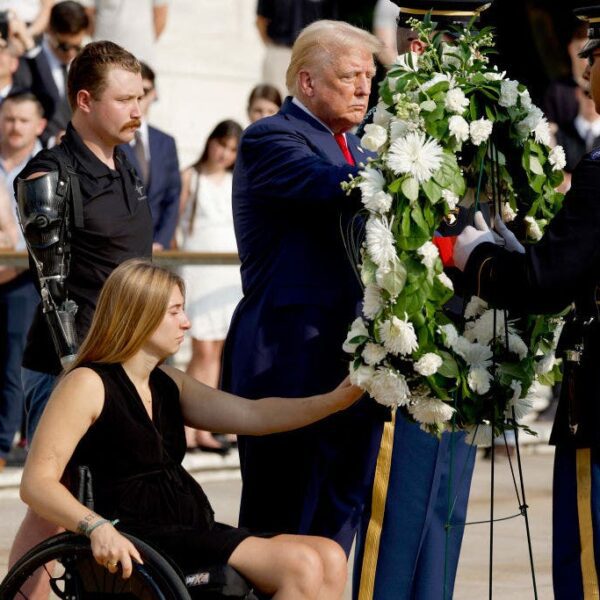 Trump ‘respectfully’ honored fallen troops at Arlington National Cemetery amid altercation report:…