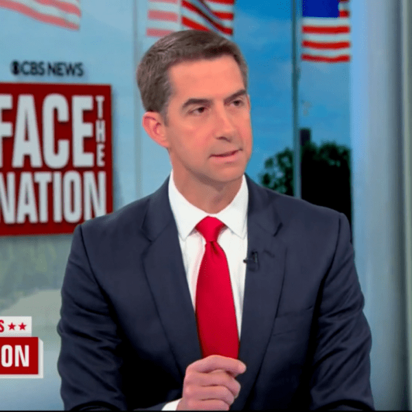 Sen. Tom Cotton says that Kamala Harris will buckle underneath media strain