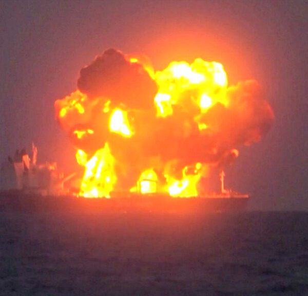 UP IN FLAMES: Houthi Attack Blows up Greek Oil Tanker within the…