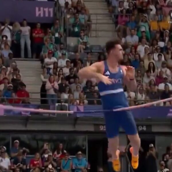 Oui-Oui!… French Athlete Puts the Pole in Pole Vaulting – Steals Thunder…