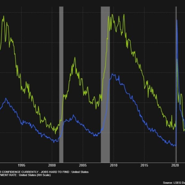 Consumer confidence information reveals additional cooling within the labour market