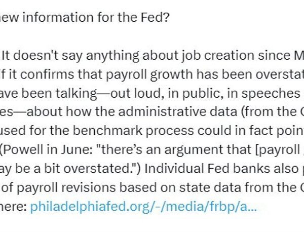 US non farm payrolls revisions information due Wednesday – may wipe off…