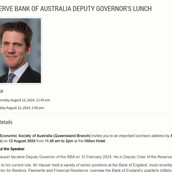 RBA’s Hauser says there’s a threat the unemployment fee may rise quicker…