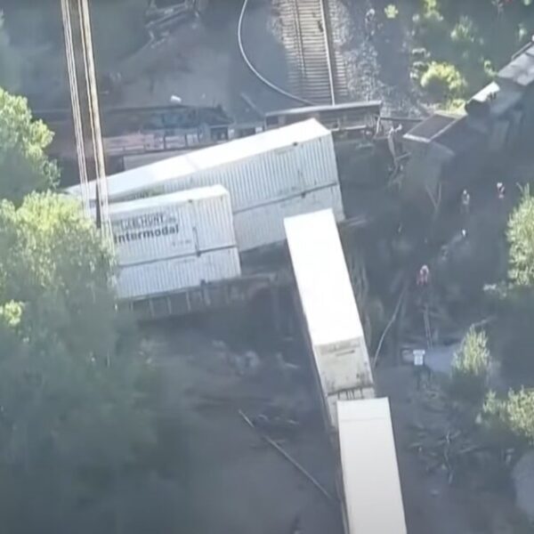 Bridge Destroyed, Fuel Spilled After Two Trains Collided | The Gateway Pundit