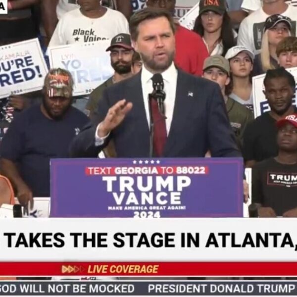 Senator And VP Nominee JD Vance Speaks to Crowd at Atlanta Rally-“Kamala…