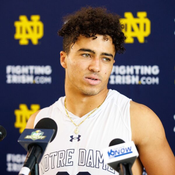 Notre Dame WR Jordan Faison (ankle) out 1-2 weeks