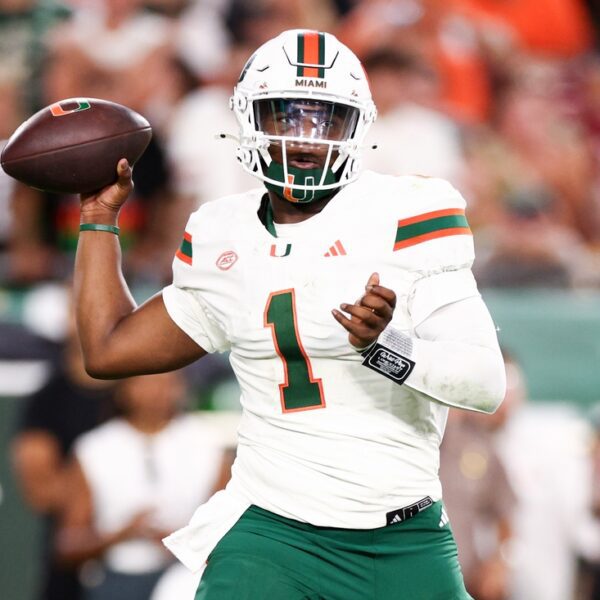 Miami QB Cam Ward jumps to entrance of Heisman Trophy race