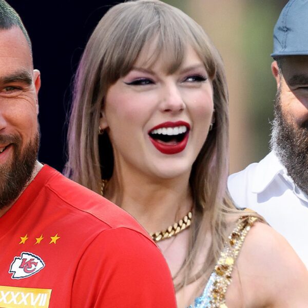 Travis Kelce Says He & Taylor Swift Were ‘Dying Laughing’ At Jason’s…