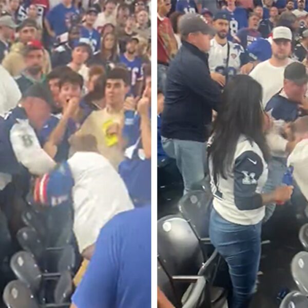 Cowboys Fan Pummels Giants Supporter In Violent Fistfight At MetLife Stadium