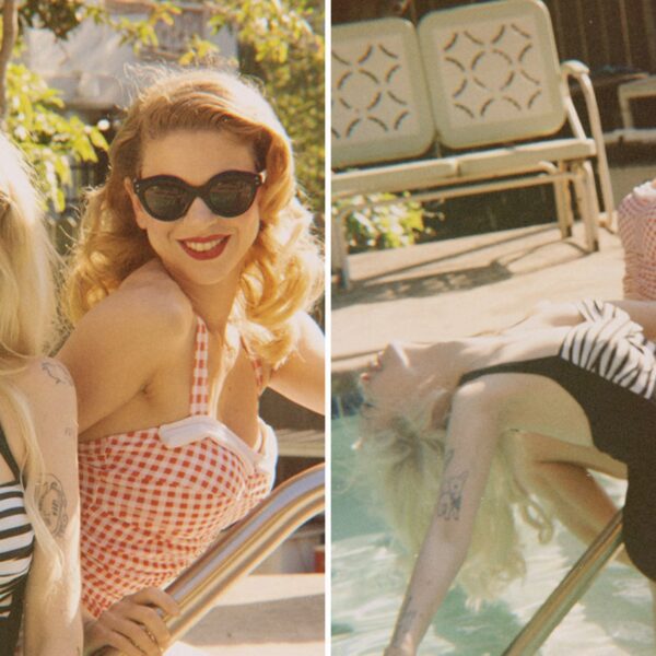 Viola Odette Harlow & Mila Molinari Go Demure Summer In Classic Swimsuits