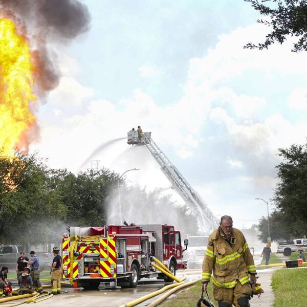 Houston pipeline fireplace leaves a whole bunch of houses underneath evacuation orders