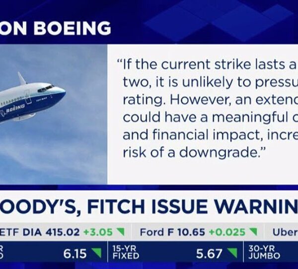 Fitch: If that is an prolonged strike you can see Boeing downgraded