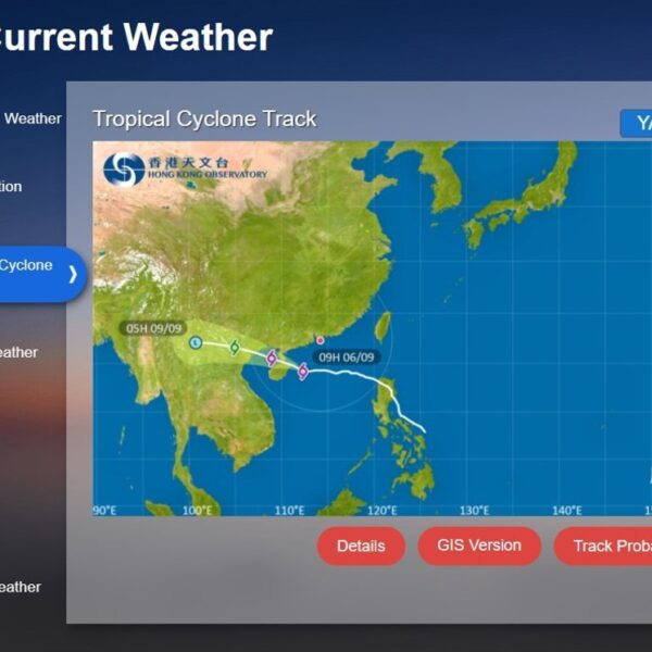 Friday morning commerce has been cancelled in Hong Kong due large storm