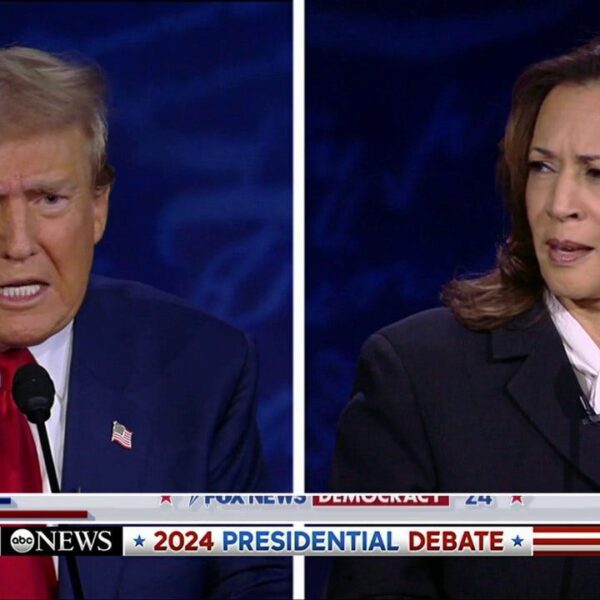 Harris mocked for exaggerated facial expressions as Trump spoke at debate: ‘Comes…