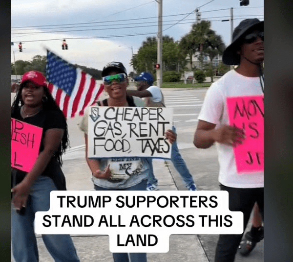 MUST SEE: Black Trump Supporters Take Over Intersection – Sing Out Support…