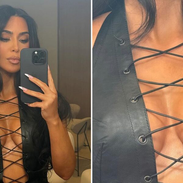 Kim Kardashian Insanely Sexy in Lace As she Poses for Photos