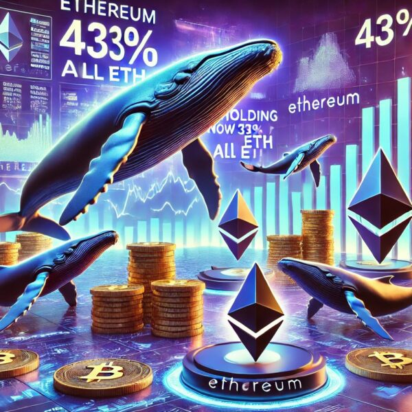 Ethereum Whales Increase Supply Share, Now Control 43% Of All ETH