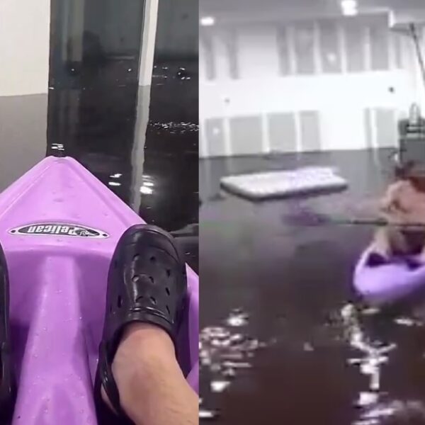 Florida Man Livestreams Himself Kayaking in Living Room Following Hurricane Helene Flooding…