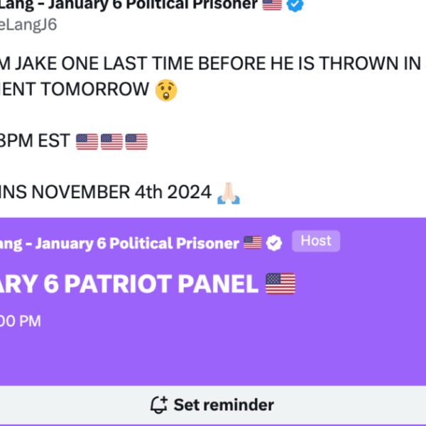 J6 Patriot Panel Twitter Space Tonight at 8:00 PM ET: Stand Up…