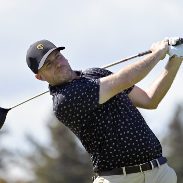 Taylor Pendrith (61) in management at Shriners Children’s Open