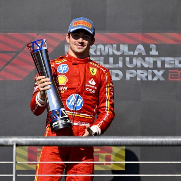 Charles Leclerc wins U.S. Grand Prix; Max Verstappen third after Norris penalty