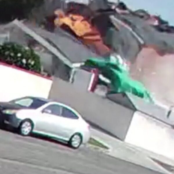 California Home Explodes on Camera, Injuring Man on Property