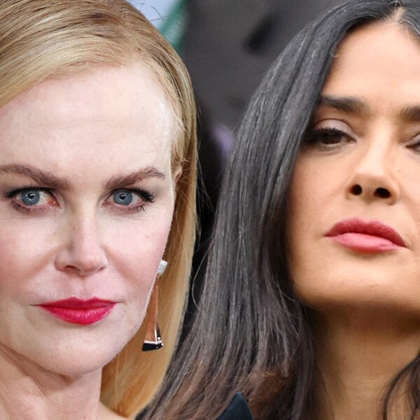 Nicole Kidman and Salma Hayek Exchange Words on Video at Balenciaga Show