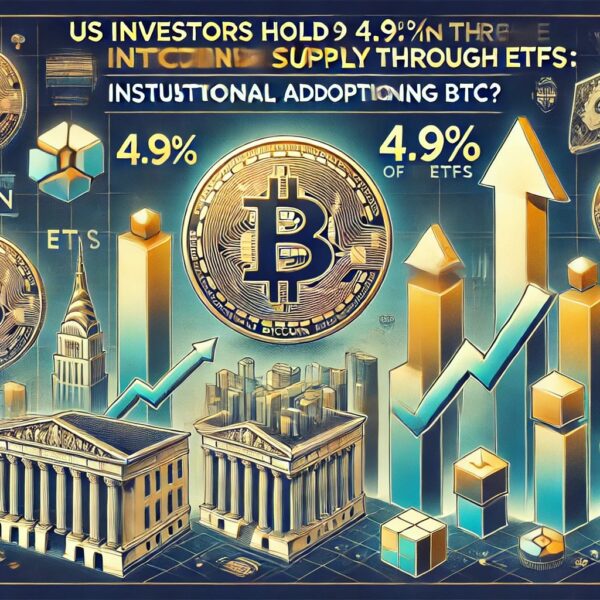 US Investors Hold 4.9% Of Bitcoin Supply Through ETFs: Institutional Adoption Driving…