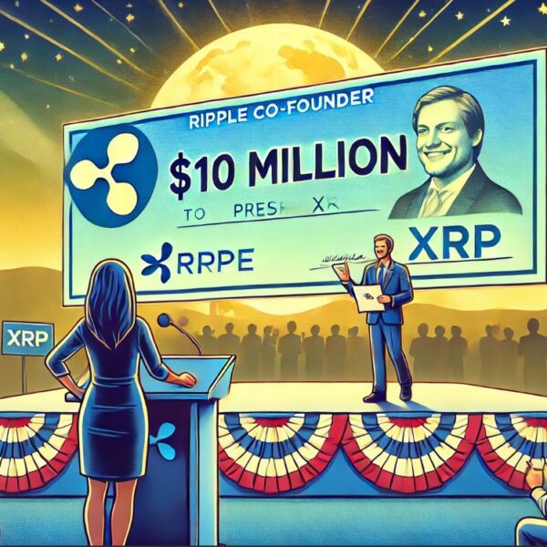 Ripple Co-Founder Donates $10 Million In XRP To Kamala Harris’s Campaign