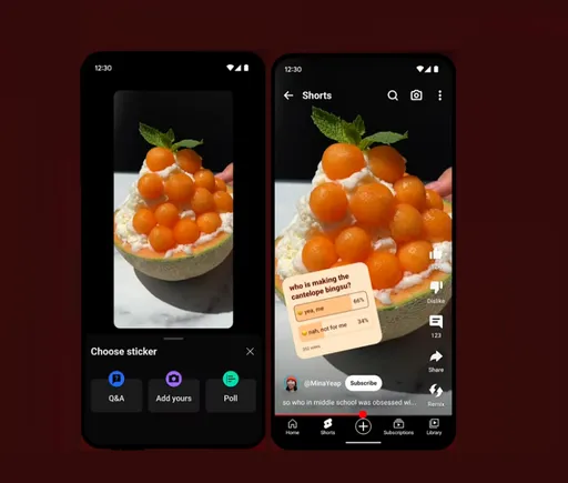 YouTube Adds Poll Stickers for Shorts, Ad Category Blocking for Channels