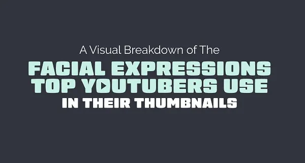 The Top Facial Expressions Used in YouTube Thumbnails [Infographic]