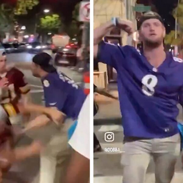 Baltimore Ravens Fan Knocks Commanders Fan Out Cold, Police Investigating