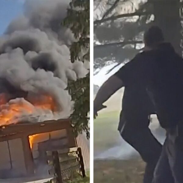 Ohio Woman Rescued From Basement Amid Massive Home Fire, Video Shows