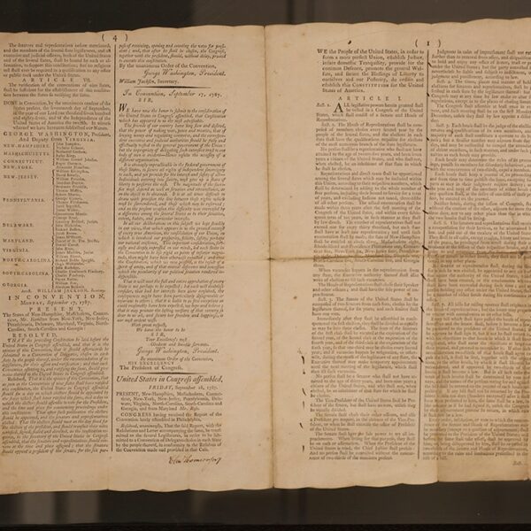 Rare copy of US Constitution gathering mud in North Carolina submitting cupboard…