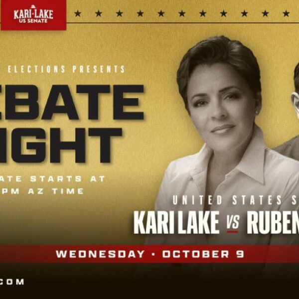 WATCH LIVE: Trump Endorsed Arizona Senate Nominee Kari Lake Debates Cartel Controlled…