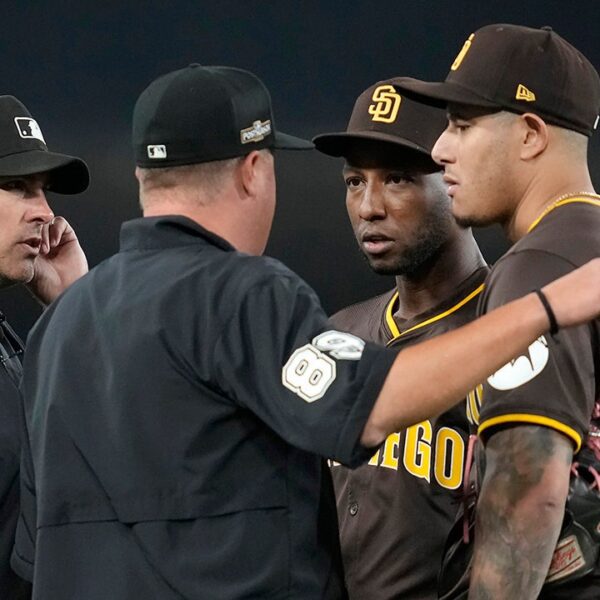 Padres’ NLDS Game 2 win over Dodgers turns ugly as followers throw…