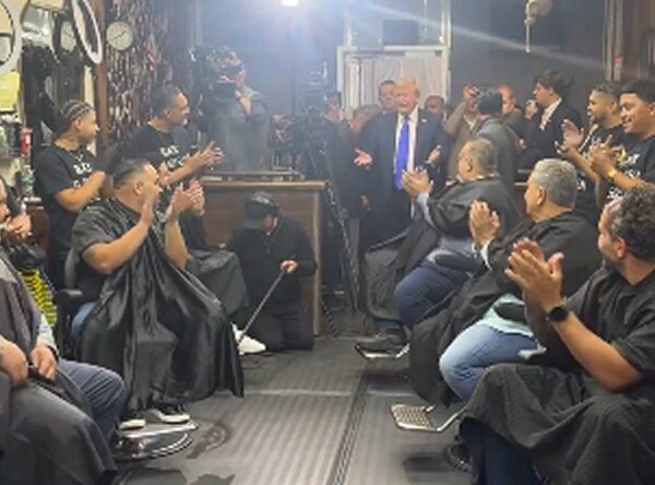 WATCH: Donald Trump Gets Applauded During Visit to Black Barber Shop within…