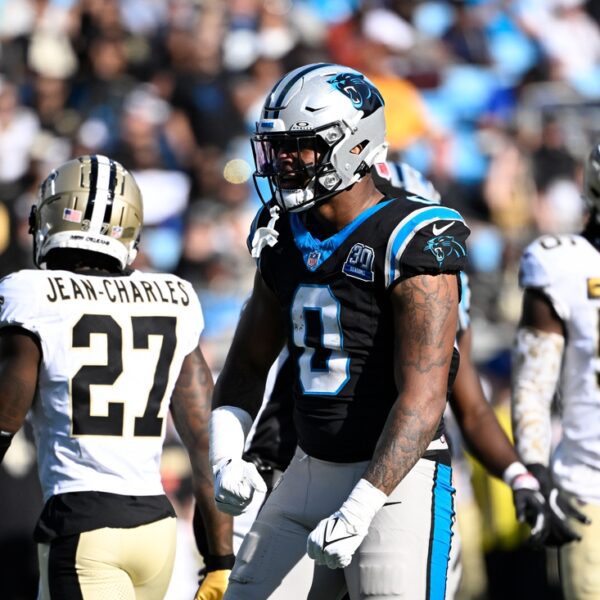 Panthers TE Ja’Tavion Sanders carted off subject