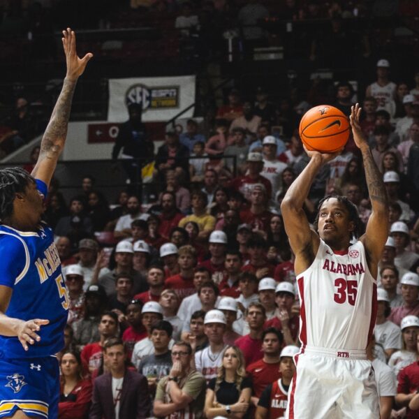 No. 2 Alabama holds off McNeese State, 72-64