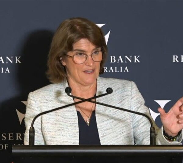 RBA governor Bullock: Current market pricing on money charge is nearly as…