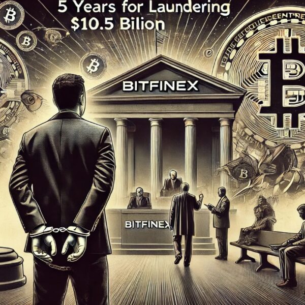 Bitcoin Hacker Sentenced To 5 Years For Laundering $10.5 Billion From Bitfinex