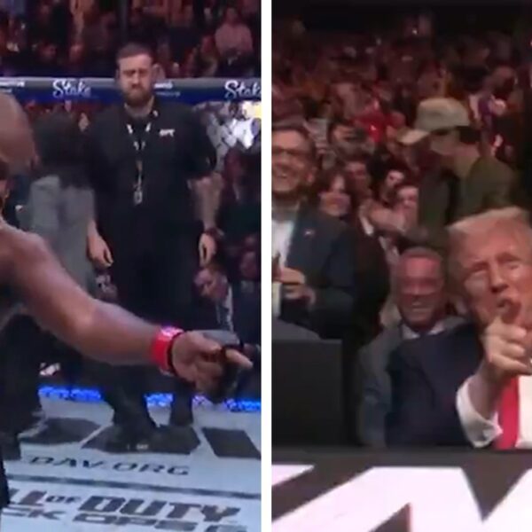 Jon Jones Does Trump Dance after KO at UFC 309