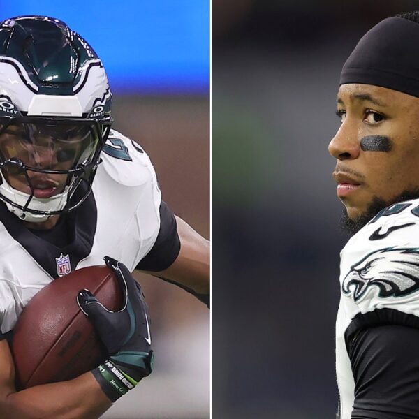 Eagles’ Saquon Barkley units franchise single-game dashing report in assertion win over…