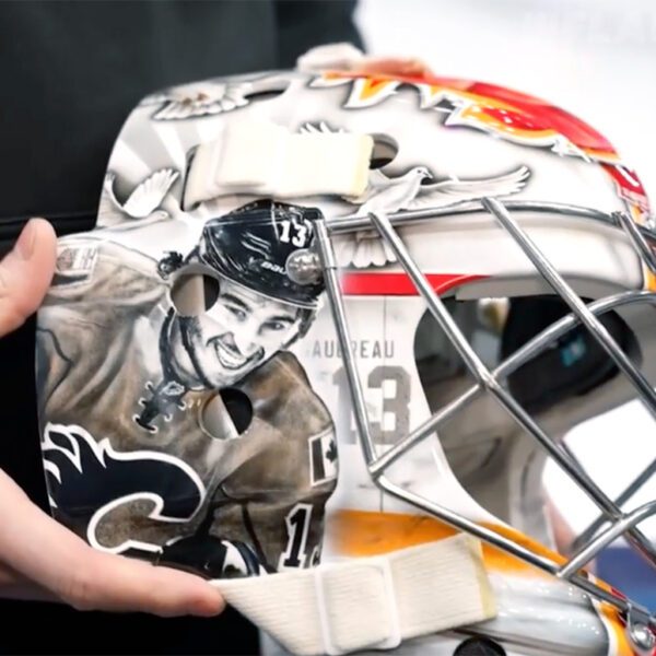 Johnny, Matthew Gaudreau Honoured on Flames Goalie Mask – SportsLogos.Net News