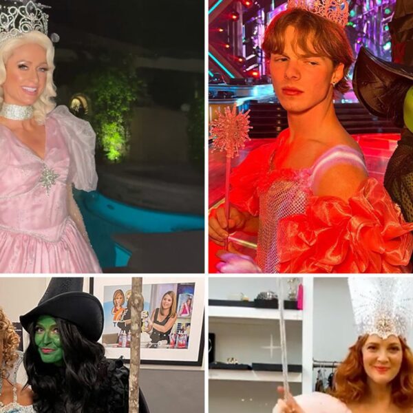 ‘Popular’ Celebs Dressed As ‘Wicked’s Glinda and Elphaba!