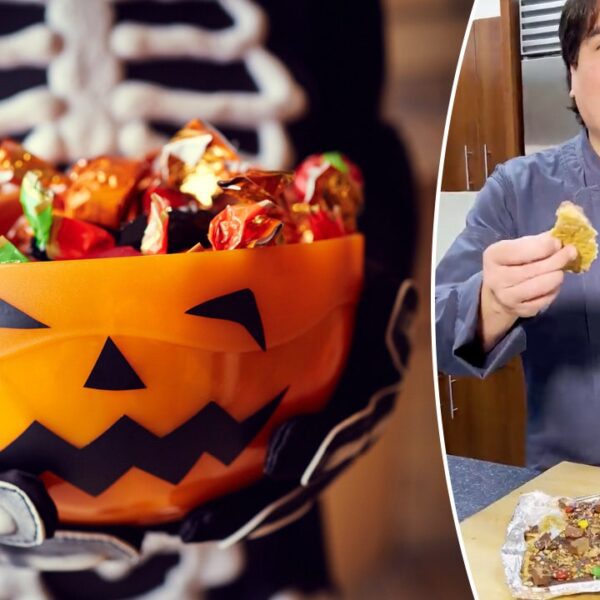 Use up leftover Halloween treats with this unique ‘Candy Bark’ recipe