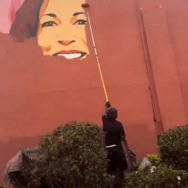 OOF! Mural of Kamala Harris in Atlanta, Georgia Already Being Painted Over…